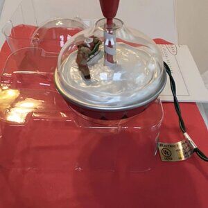 1998 Hallmark Keepsake Santas spinning top magic motion Christmas ornamen